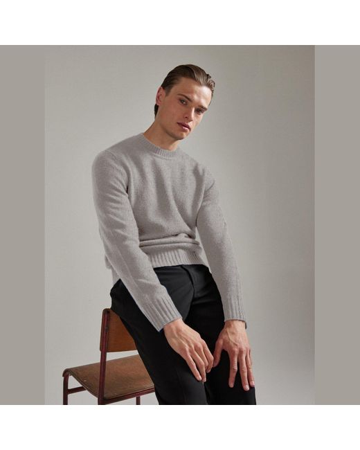 Salts Gray Lofty Knit Crew Neck Sweater