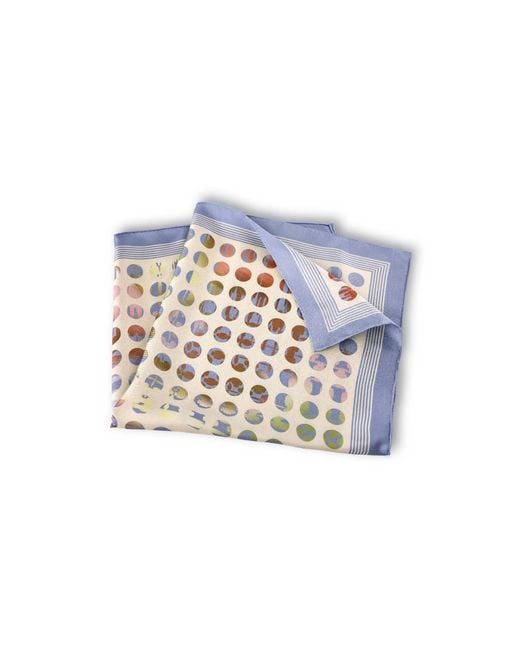 Asyii Multicolor Printed Abstract Floral Silk Twill Square
