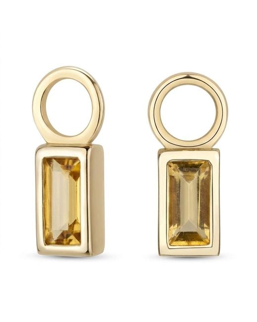 Hillary Alexandria Metallic Ever Citrine Earring Charm Pair