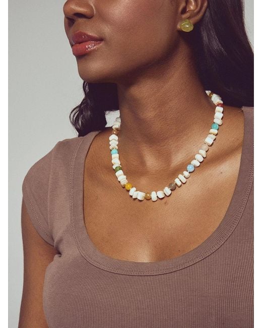 Laine Studio Metallic Collar Capri Colores