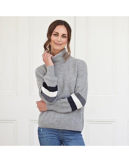 Cove Gray Rosa Roll Neck Jumper
