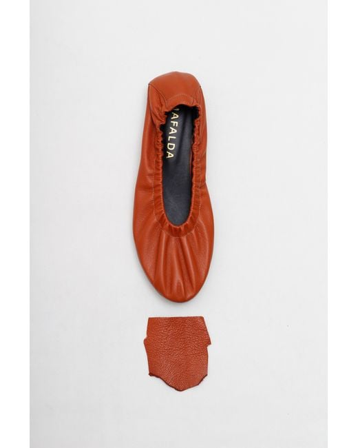 Mafalda Orange Tete Caramel Ballet Flats