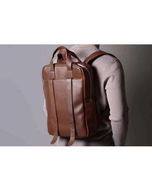 Harber London Brown City Backpack for men