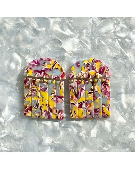 CLOSET REHAB Multicolor Fringe Earrings