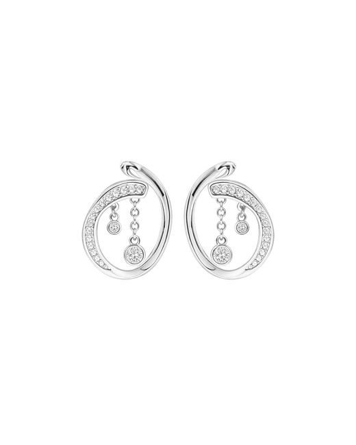 Lucy Quartermaine Metallic Volcan Loops With Topaz