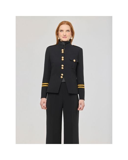 The Extreme Collection Blue Blazer With Braid Claudia London