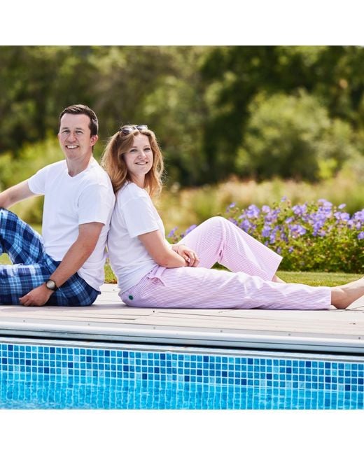 Lounge Pink Soft, Breathable Organic Brushed Cotton Loungewear Trousers