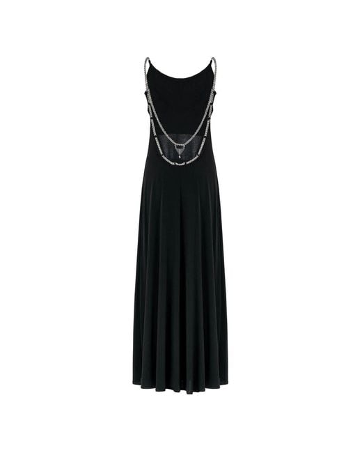 Vazaf Black Backless Dress