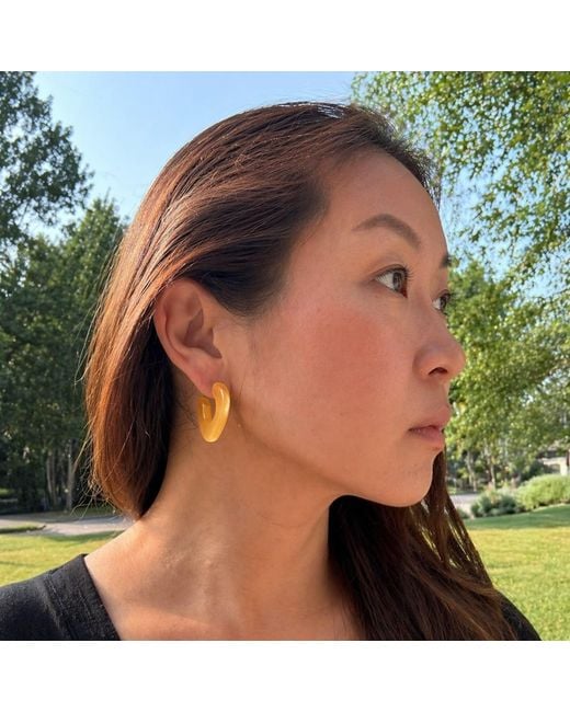 Hye Jane Jewelry Metallic Lina Catseye Hoops