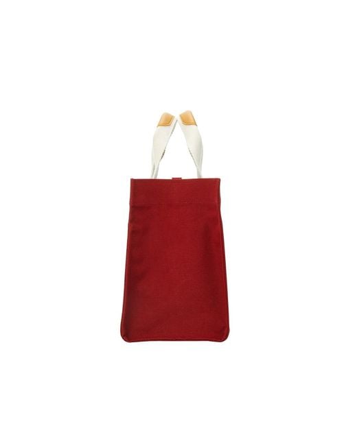 MARHEN.J Red Canvas Tote Bag