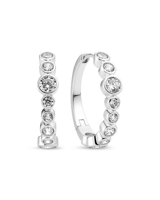 Sif Jakobs Jewellery White Earrings Sardinien Creolo