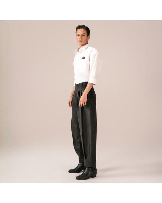 Collected Xx Black Fishtail Pants for men