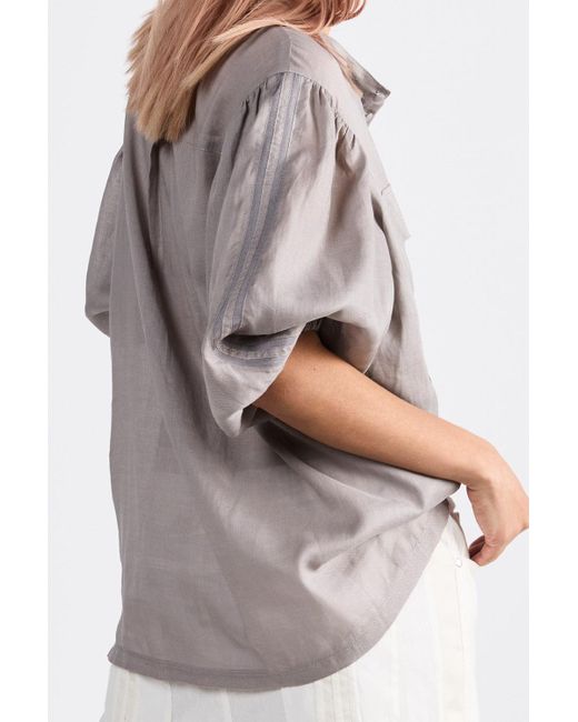 Dref Multicolor Neutrals Santorini Relaxed Shirt