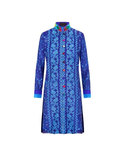 Beatrice von Tresckow Blue Midnight Star Serenade Organza Jacket