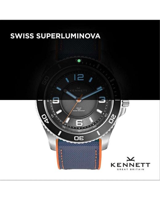 Kennett Watches & Accessories Multicolor Kennett Solaxplorer Watch With Milanese Mesh Strap for men
