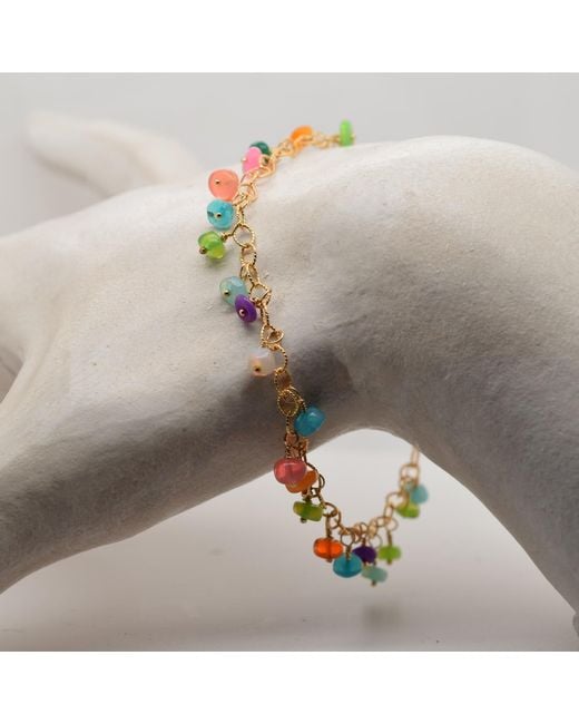 Lori Kaplan Design Metallic Opal Charm Bracelet
