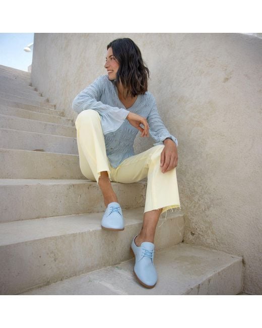 Womads Blue Cloud Oxfords