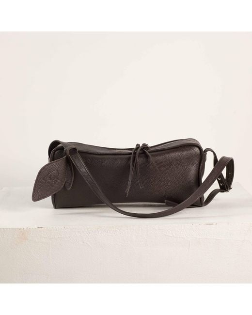 Tarea Studio Black Ebony Frida Leather Bag