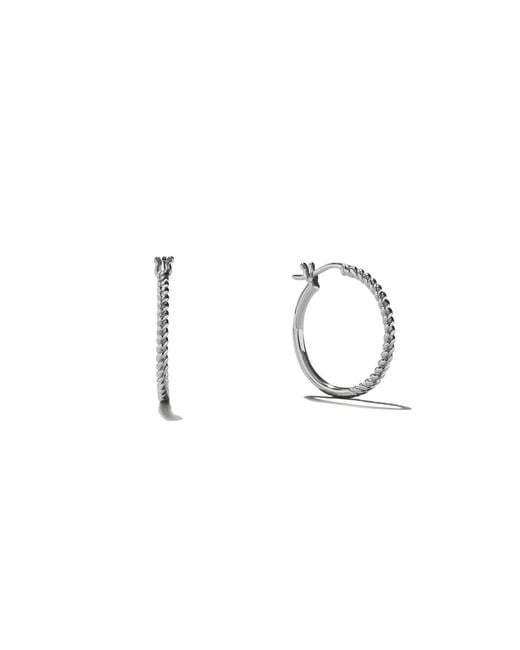 Onia Metallic Braided Everyday O-Hoops