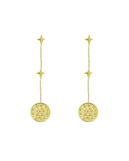 Aurozia Metallic Tarot The Star Drop Earrings