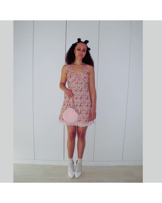 Couture to Your Door Pink Floral Pastel Mini Babydoll Dress