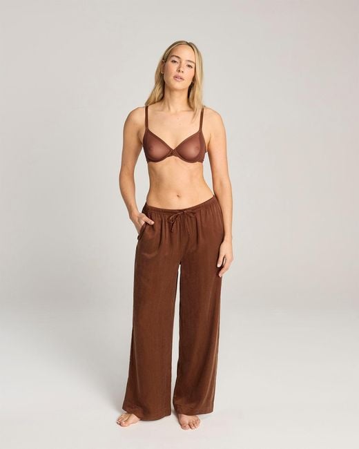 Nudea Brown Eco-Luxe Drawstring Trouser