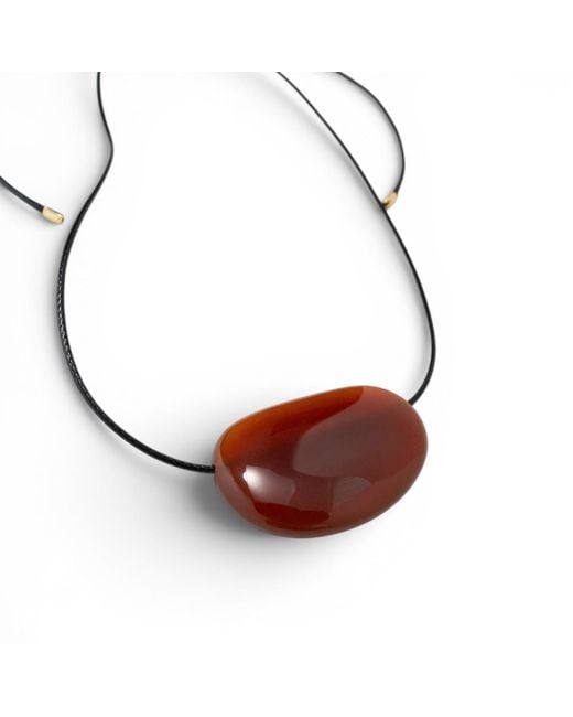 Miss Cecilia Red Amber Necklace