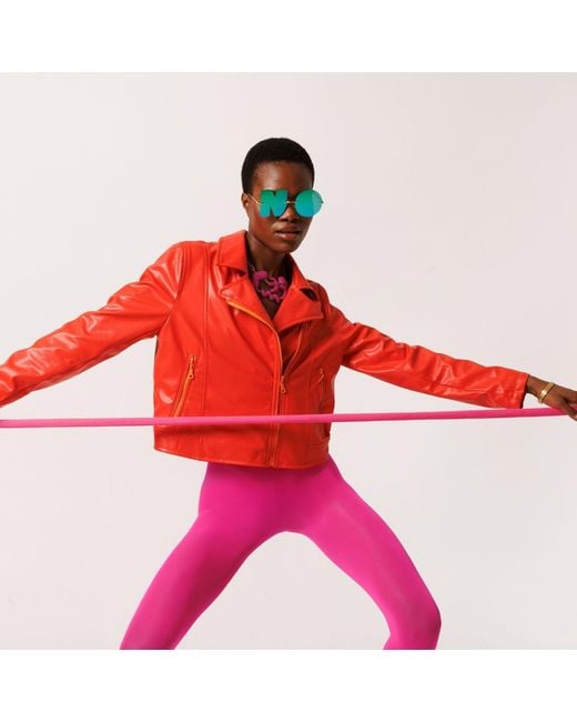King Naked Red Keep It Together Vegan Leather Jacket