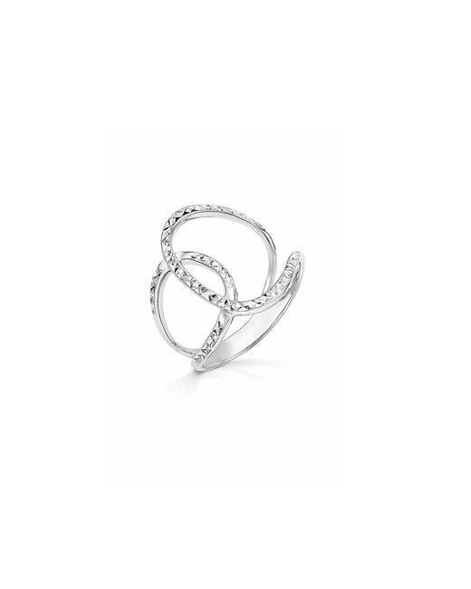 Gold & Honey Metallic Diamond Cut Interlocked Ring
