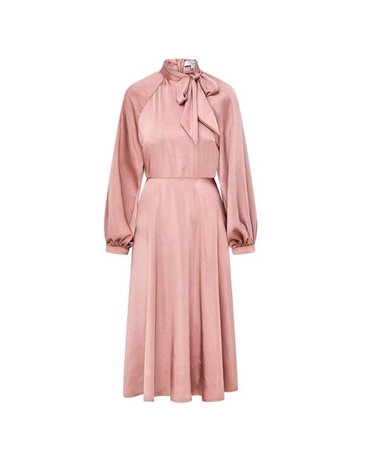 Loom London Neutrals / Iris Bow Dress Blush Pink