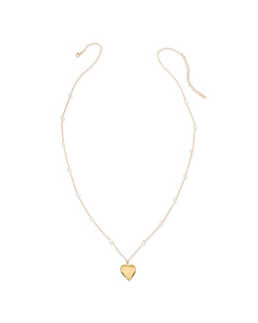 Heather Hawkins Jewelry Metallic Open Your Heart Long Locket Necklace