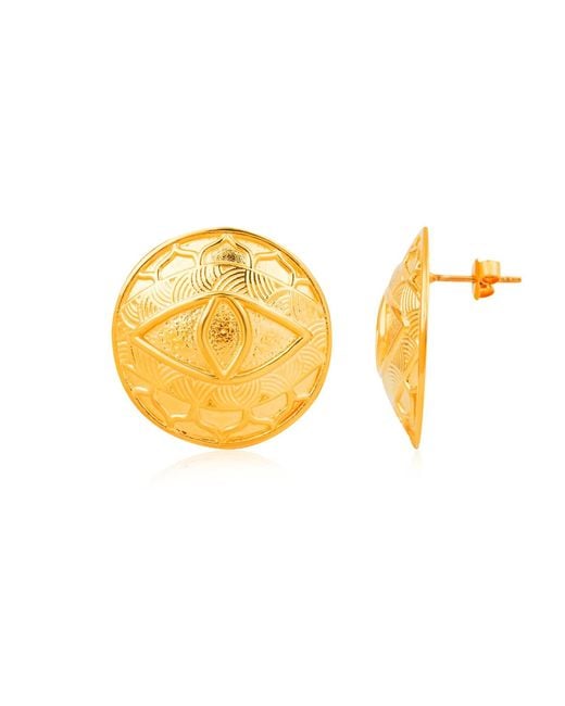 Ece London Yellow The Gaze Earrings