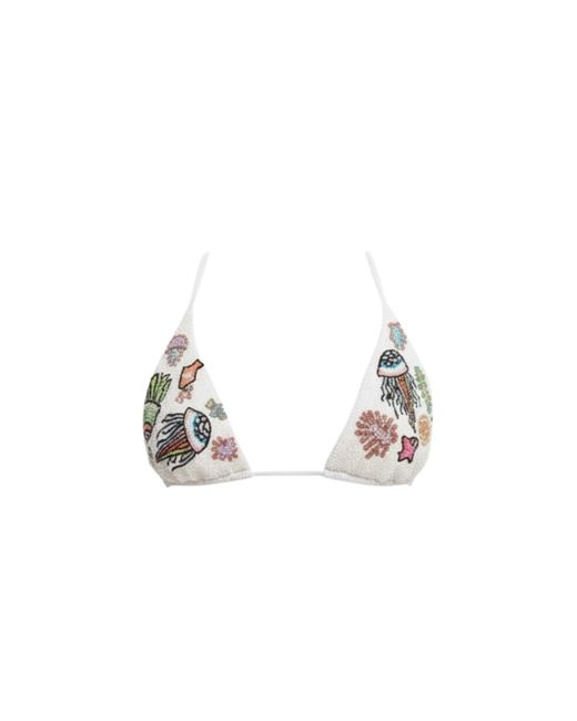 Oceanus Metallic Jellyfish Bikini Top