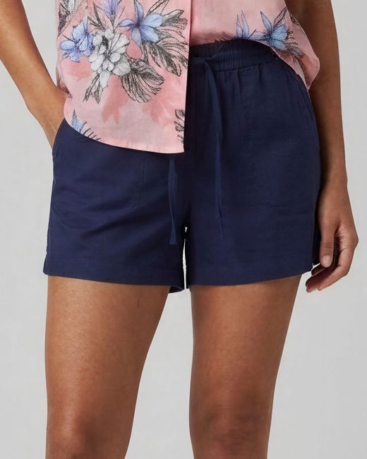 Lords of Harlech Blue Leanne Drawstring Short