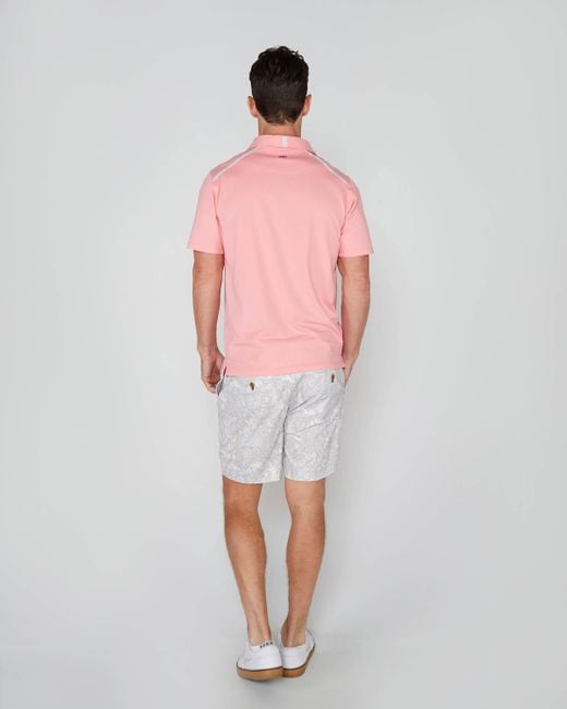 Lords of Harlech Pink Pietro Polo Shirt for men