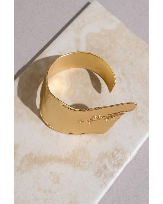 Rare Matters Jewelry Metallic Organic Cuff Bracelet