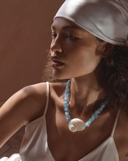 Amber Sceats Blue Cassis Necklace