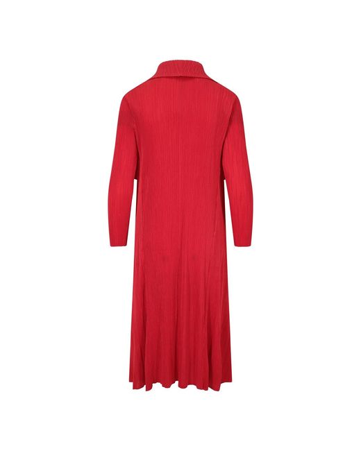 Beatrice von Tresckow Red Waterfall Crinkle Coat