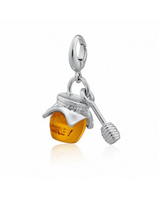 Lily Charmed Metallic Sterling Honey Pot Charm Necklace
