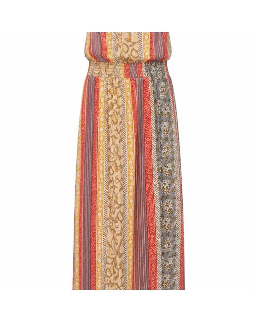 Muche Et Muchette Orange Avi Bustier Maxi Dress