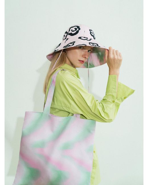 Lost Pattern Pink Day Dream Reversible Sun Hat