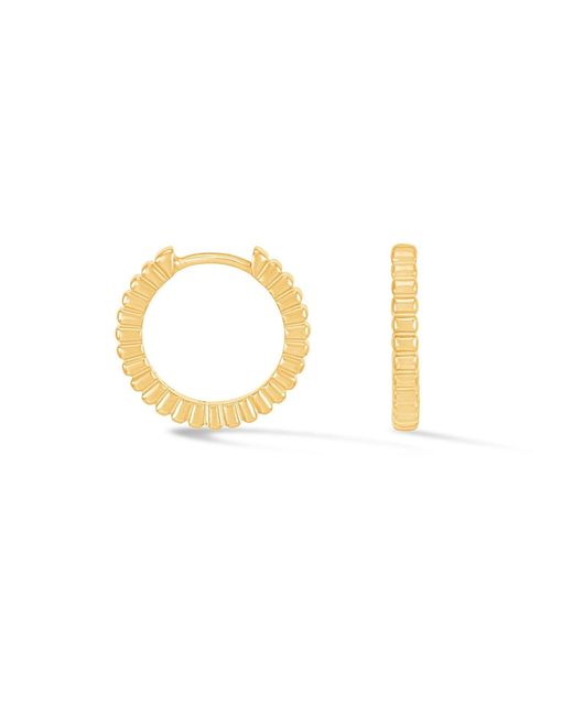 Dower & Hall Metallic Humbug Huggie Hoops