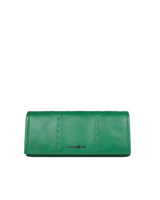 Orange Cube Green Mosaic Shoulder Bag