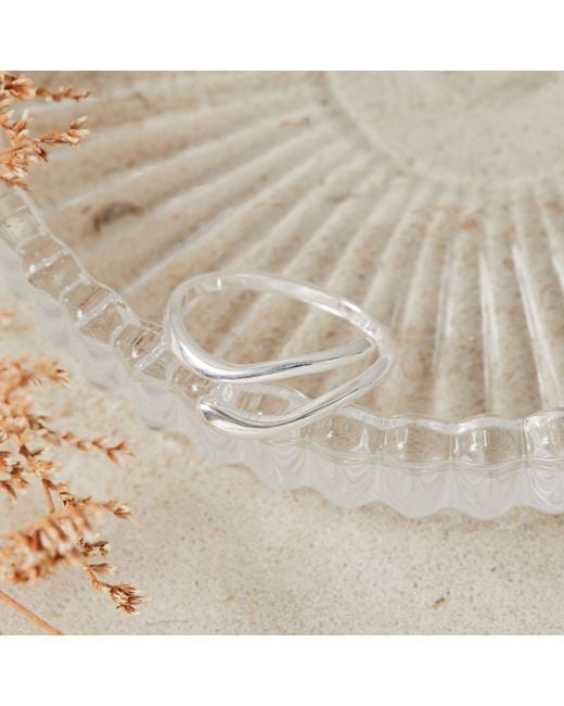 Esterah Metallic Open Curve Ring