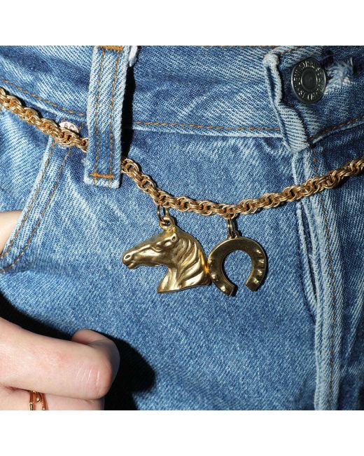 Alexie of Athens Metallic Lucky Heirloom Convertible Belt & Necklace Chain