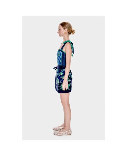 Jessie Zhao New York Green Swim Cover Up Skirt- Wonderland
