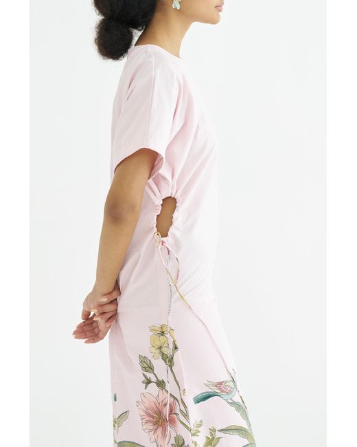 Maison Qala Pink Celandine Dress
