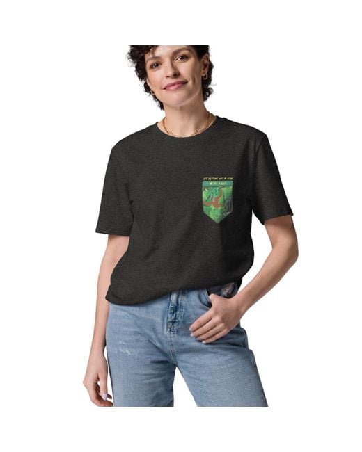 Anchor and Crew Black Heather Think Ocean Orangutan Love The Planet Organic Cotton T-Shirt