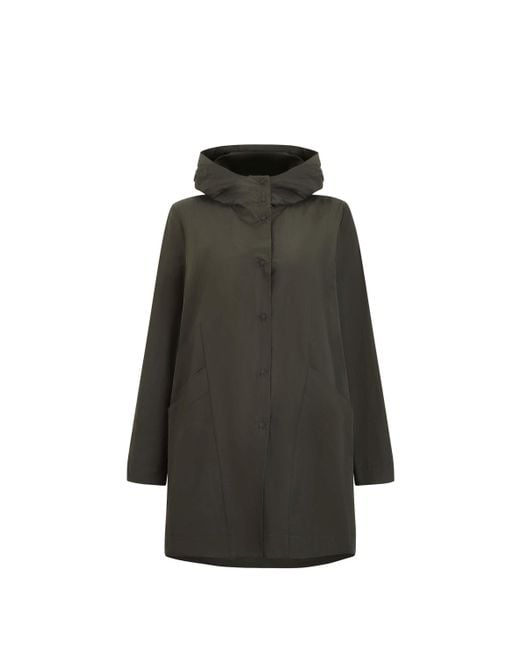 James Lakeland Green Hooded Raincoat