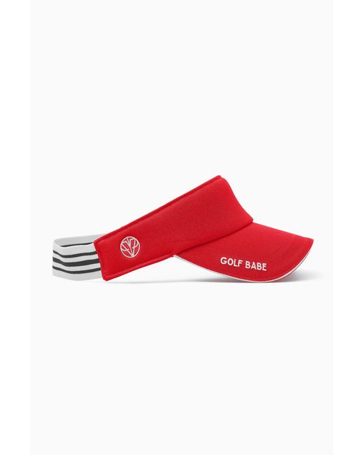 Victoria Paulsen Red Golf Babe Visor